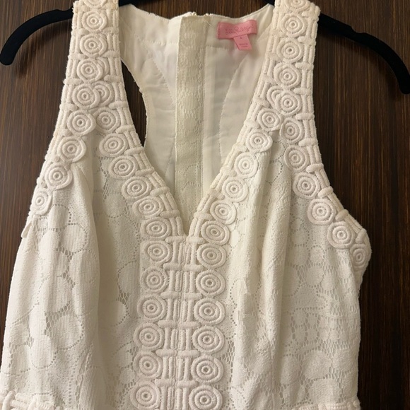 Lilly Pulitzer LITZIA DRESS Resort White Mocean Lace - Picture 5 of 9